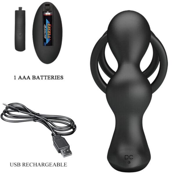 Anillo vibrador con plug anal Marshall - Imagen 6