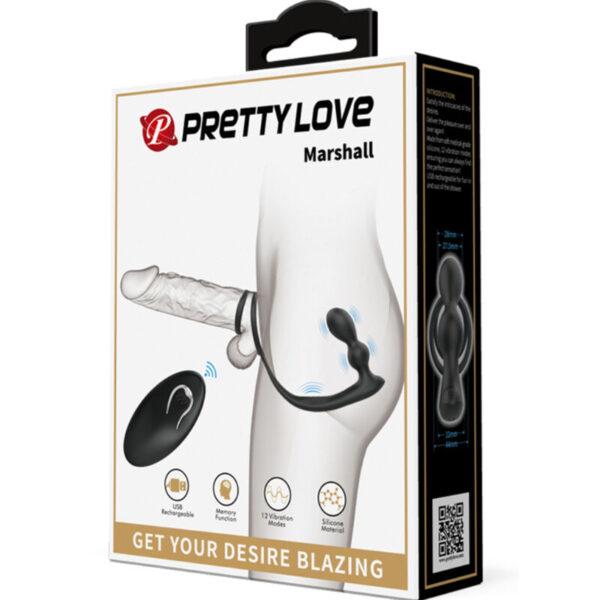 Anillo vibrador con plug anal Marshall - Imagen 9