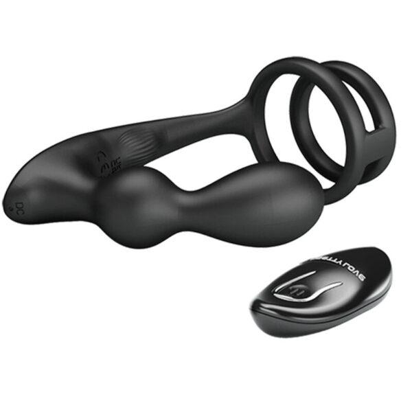 Anillo vibrador con plug anal Marshall - Imagen 4