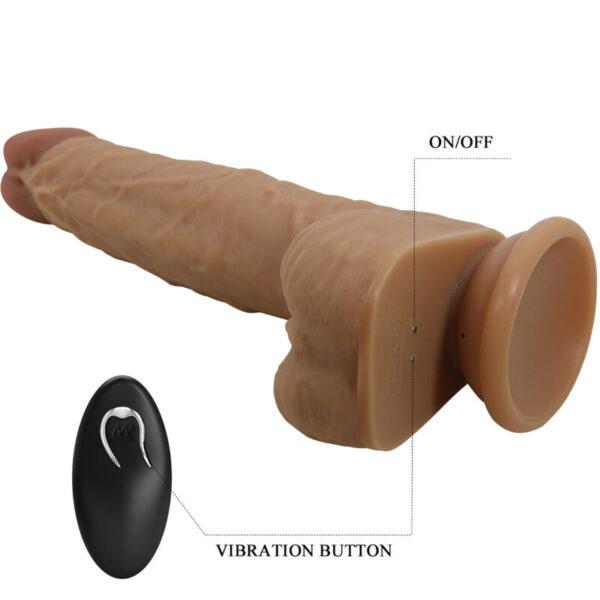 Realístico con vibración y thrusting Jhonatan 21cm - Imagen 4