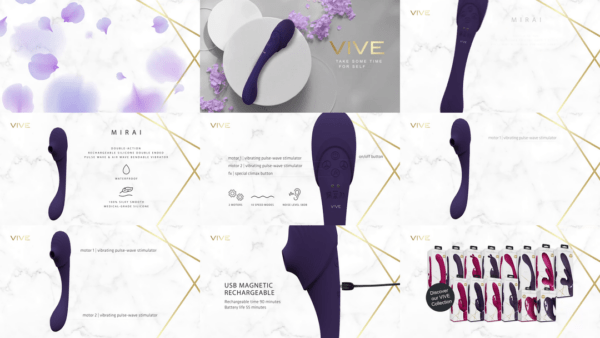 Vibrador doble y airwave Vive Mirai - Imagen 7