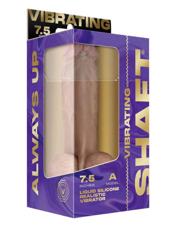 Realistic vibrating Shaft 7.5" blanco - Imagen 6