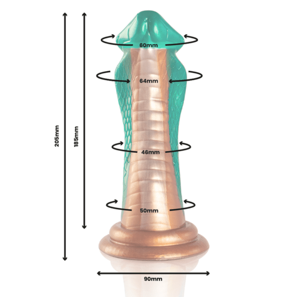 Dildo Python cobra verde - Imagen 2