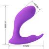Vibrador y pulsador doble con mando Idabelle - Imagen 4