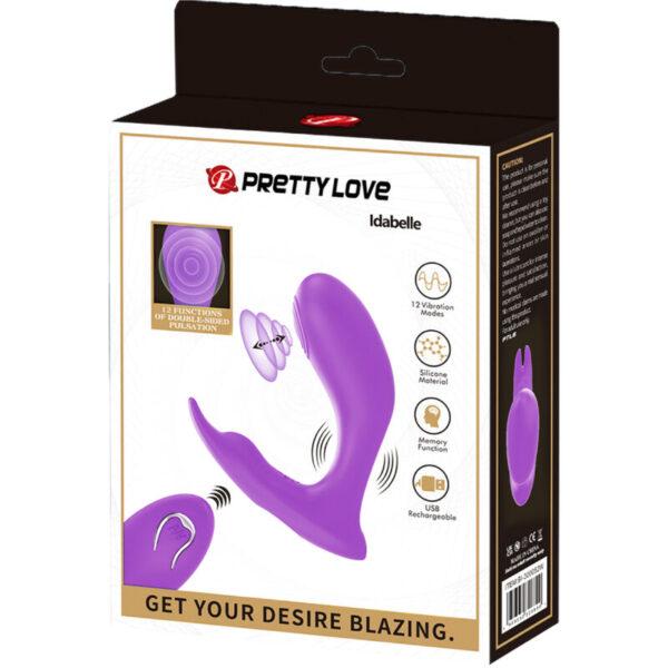 Vibrador y pulsador doble con mando Idabelle - Imagen 7
