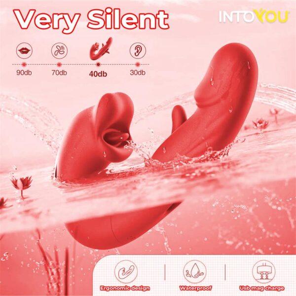 Vibrador doble con flipping,mordisqueo y APP Mouty - Imagen 6