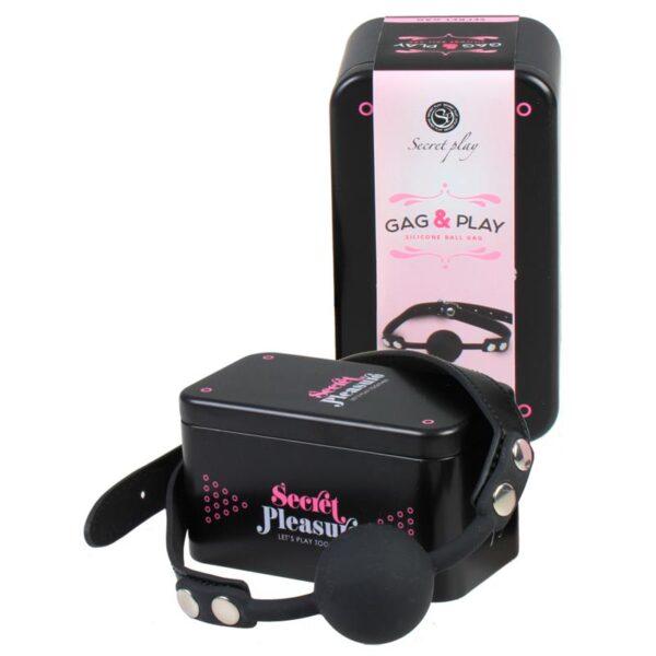 Silicone gag&play ball