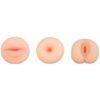 Kit 3 masturbadores vagina-boca-ano
