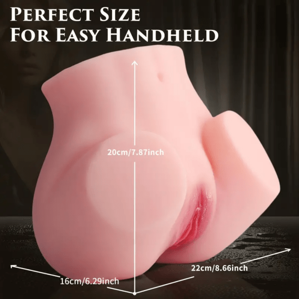 Vagina recargable con vibración y succión 6kg - Imagen 3