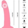 Dildo recargable Heart Guy pink - Imagen 2
