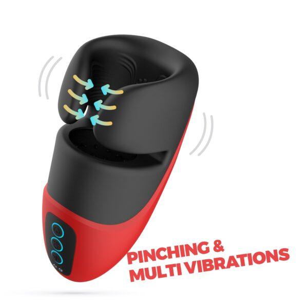 Masturbador con vibración y pinching Pancho - Imagen 6