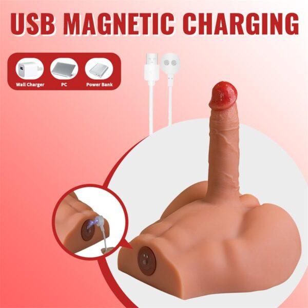 Masturbador con pene vibrador y thrusting Peel - Imagen 6