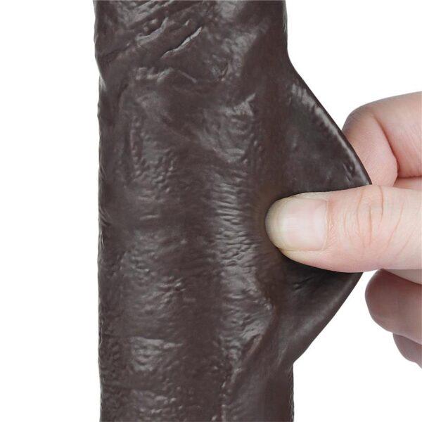 Sliding skin dong 9.5" negro - Imagen 7