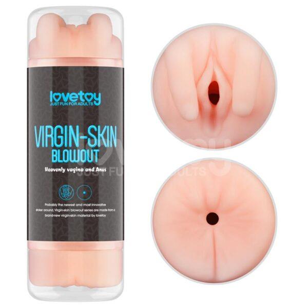 Masturbador double side Virgin skin vagina/ano