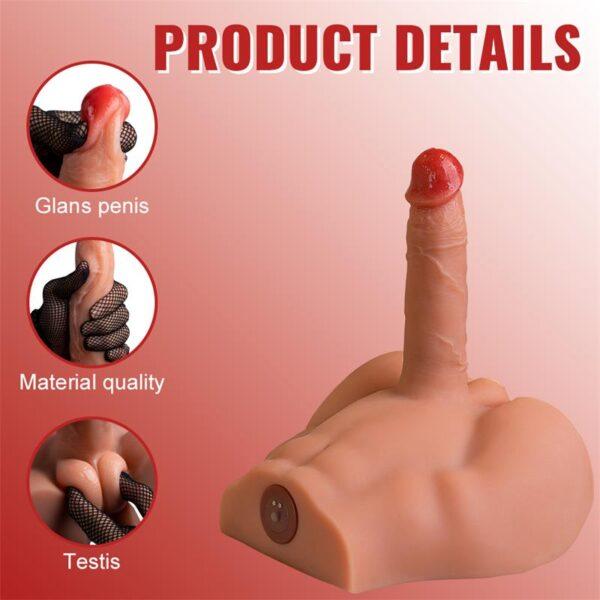 Masturbador con pene vibrador y thrusting Peel - Imagen 4