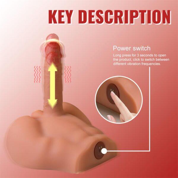 Masturbador con pene vibrador y thrusting Peel - Imagen 5