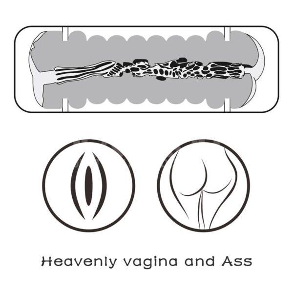 Masturbador double side Virgin skin vagina/ano - Imagen 9