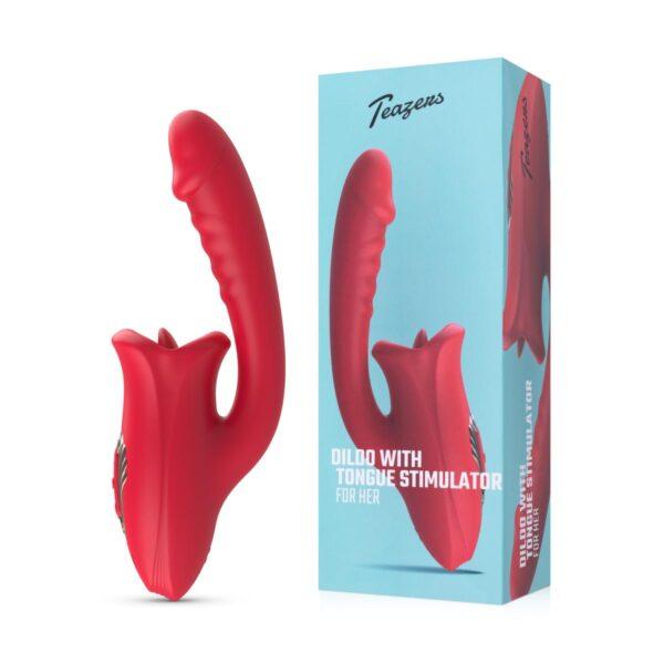 Vibrador y estimulador con lengua doble Teazers - Imagen 3