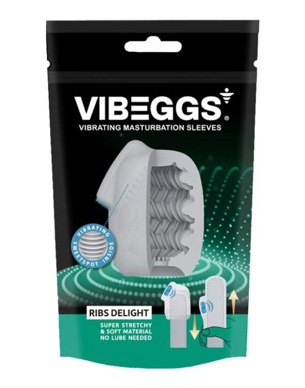 VIBEGGS Ribs Delight - Vibrating Masturbation Sleeve