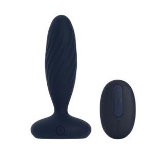 Plug anal con thrusting y mando Jordan