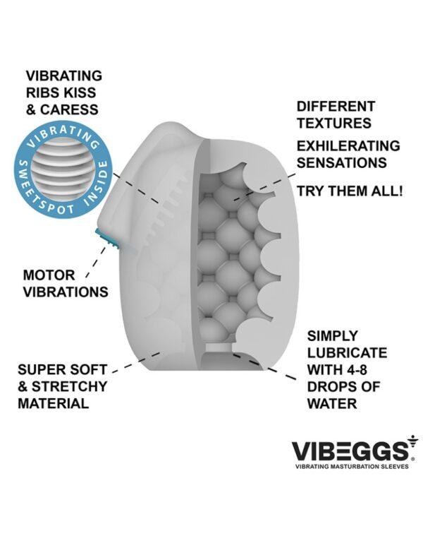 VIBEGGS Blow Misty Vibrating Masturbation Sleeve - Imagen 2