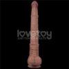 16" Dual layered bendable silicone cock - Imagen 3