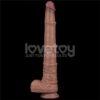 16" Dual layered bendable silicone cock - Imagen 2