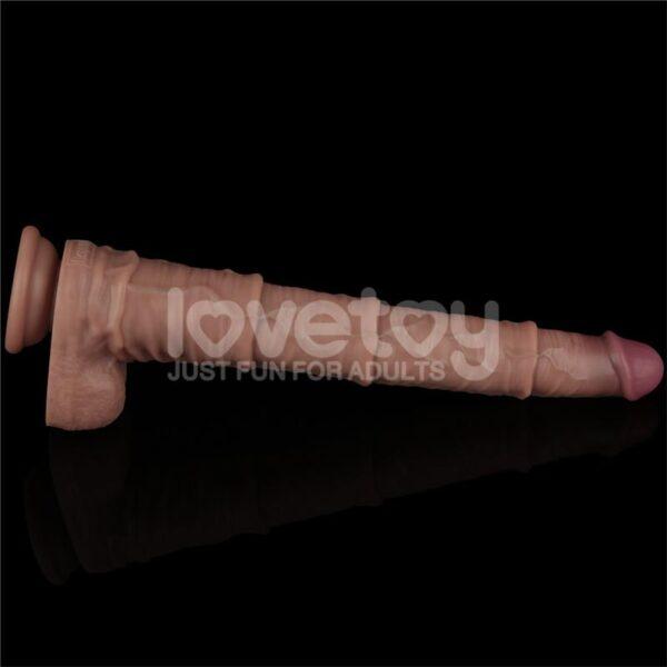 16" Dual layered bendable silicone cock - Imagen 5