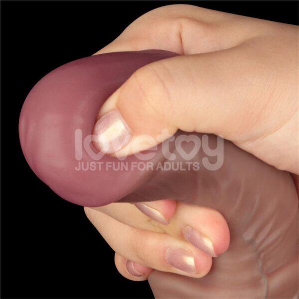 16" Dual layered bendable silicone cock - Imagen 7