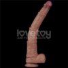 16" Dual layered bendable silicone cock - Imagen 6