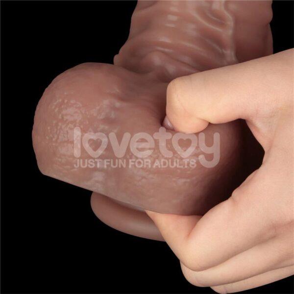 16" Dual layered bendable silicone cock - Imagen 9