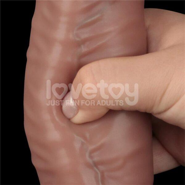 16" Dual layered bendable silicone cock - Imagen 8