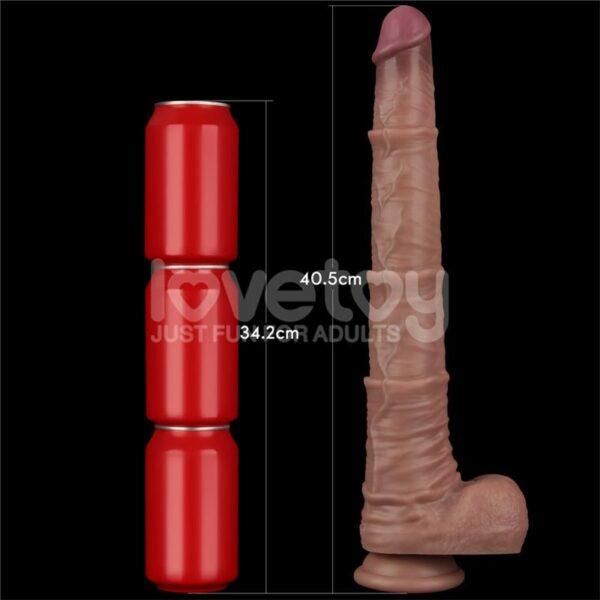 16" Dual layered bendable silicone cock - Imagen 12