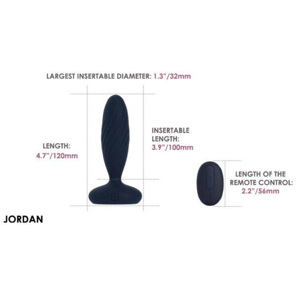 Plug anal con thrusting y mando Jordan - Imagen 4