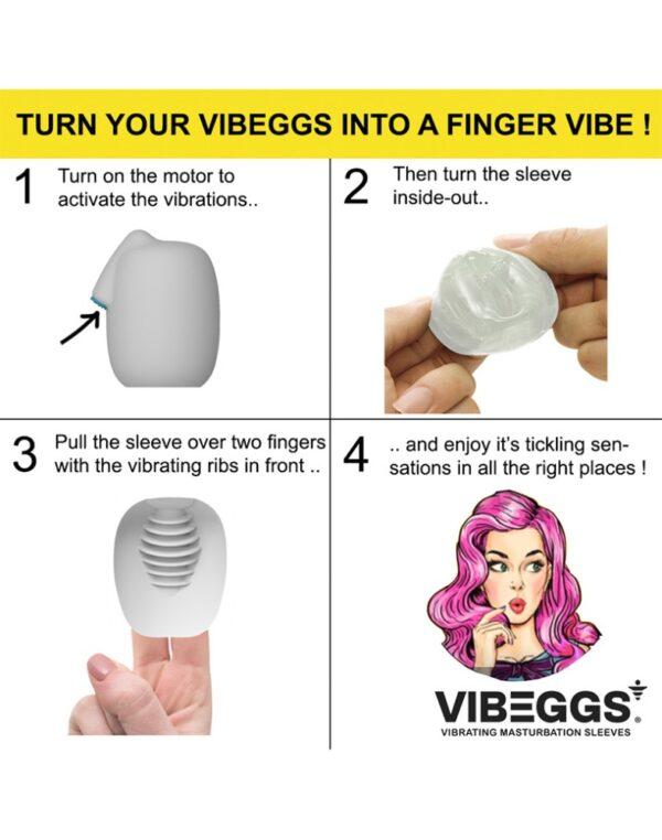 Vibeggs Naughty Nubs - Vibrating Masturbation Sleeve - Imagen 8