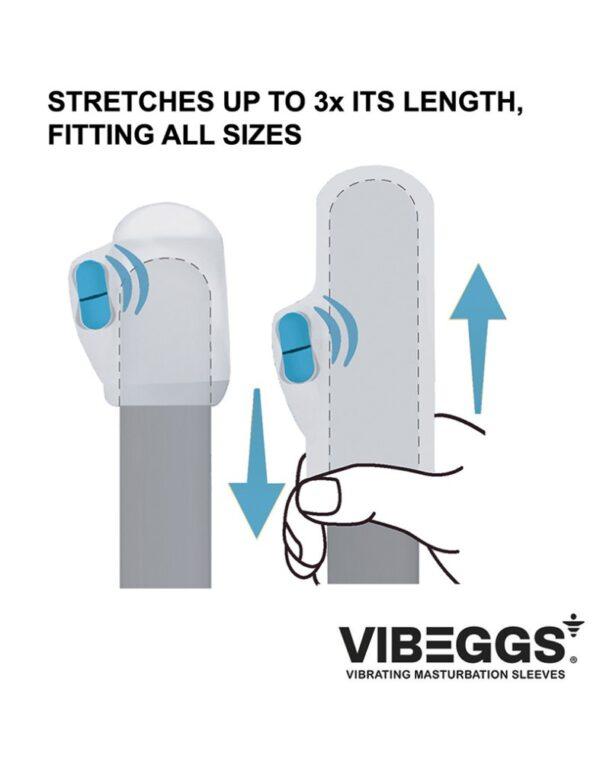 Vibeggs Naughty Nubs - Vibrating Masturbation Sleeve - Imagen 9