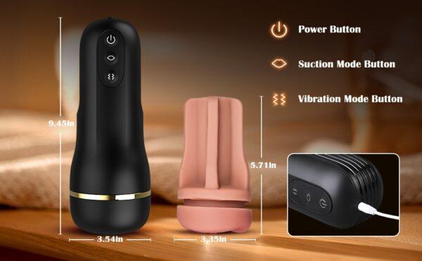 Vagina realística con vibración y succión - Imagen 11