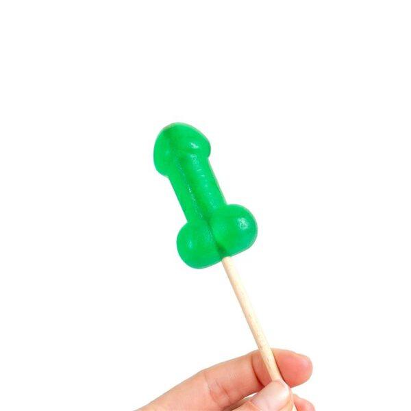 Piruleta pene menta efecto frío