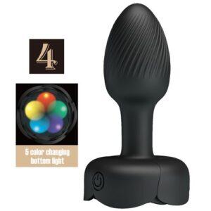 Plug anal con luz LED Olman 8.8cm