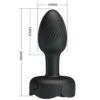 Plug anal con luz LED Olman 8.8cm - Imagen 6