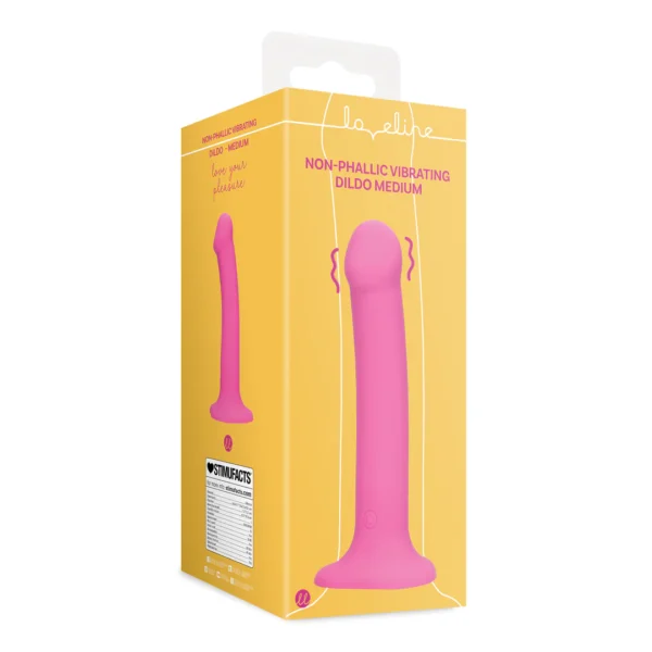 Non phallic vibrating dildo medium Loveline - Imagen 2