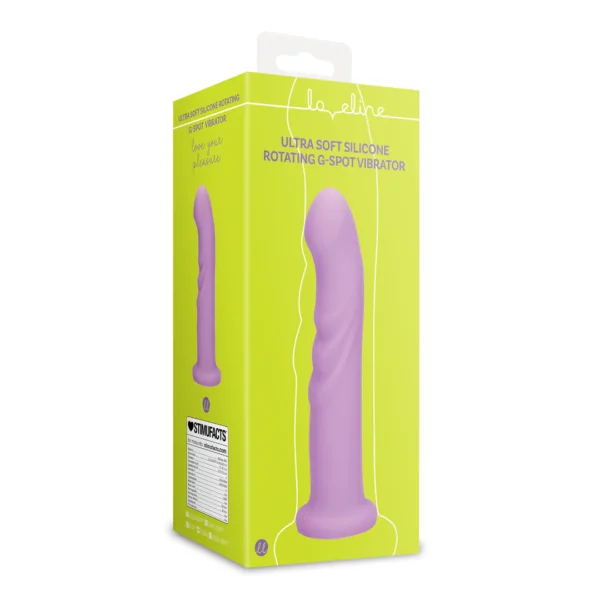 Ultra soft silicone rotating g-spot vibrator Loveline - Imagen 2