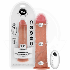 Hiperrealístico con vibración y mando 21.5cm Cock Miller