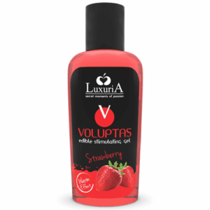 Gel masaje comestible efecto calor fresa Voluptas