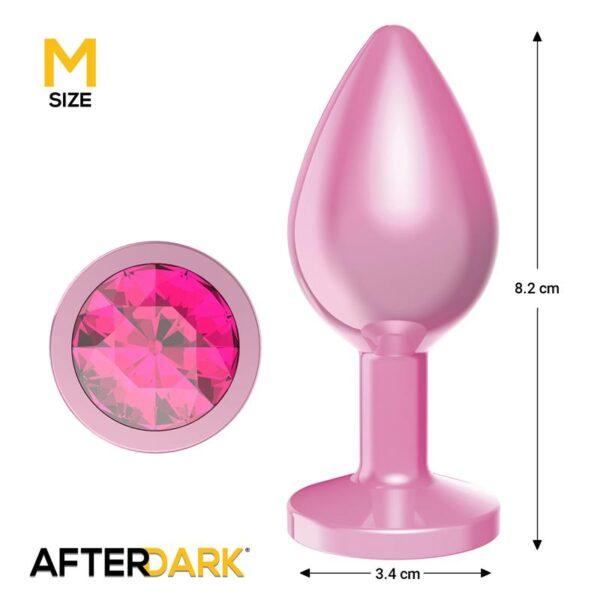 Plug anal anodizado rosa talla M - Imagen 3
