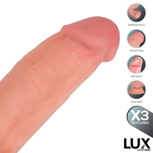 Dildo triple densidad con testículos oscilantes 9.2" Berndt LUX - Imagen 3