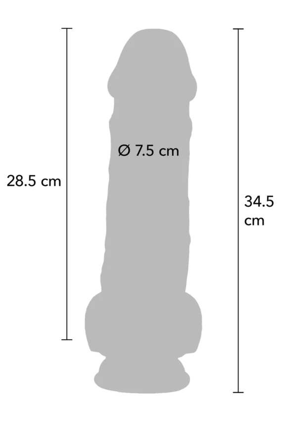 Dildo dual density Thick 34.5cm - Imagen 3