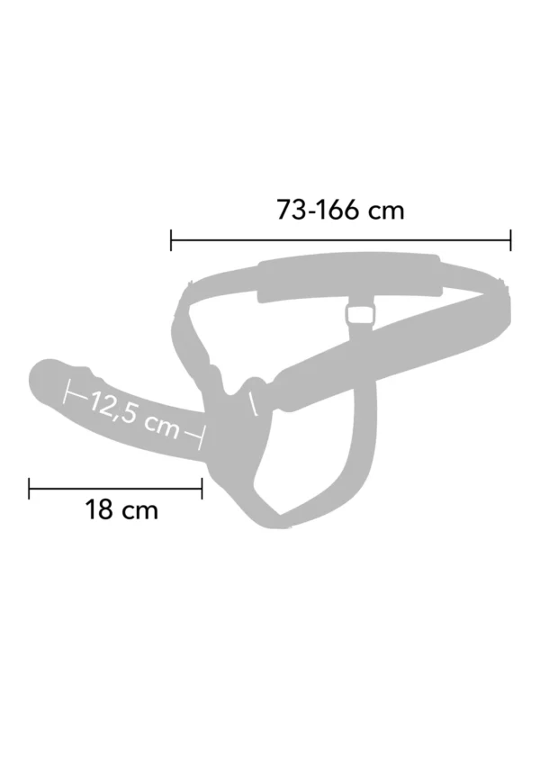 Hollow Penis Strapon Vibrating 16cm - Imagen 8