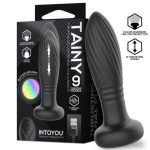 Plug anal con thrusting y luz LED Tainy