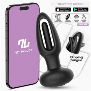 Plug anal con efecto flipping y APP Zack